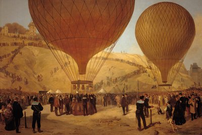 The Departure of Leon Michel Gambetta in the Balloon 